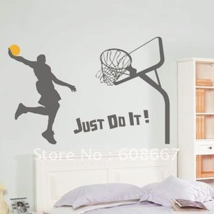 Bedroom Decoration Stores on Basketball Home Decor Fashion Mural Decal Art Wall Decor Decoration