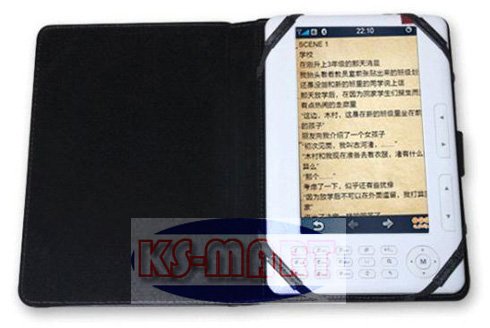 Free Shipping Leather Cover With Bracket for 7 Inch Android Tablet PC/Epad/Ebook Reader 10PCS KM023(China (Mainland))