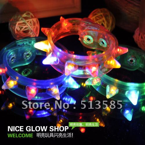 free shipping New arrival light-up toy glow bracelets flash bracelet neon bracelet supplies(China (Mainland))