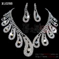 The bride accessories set wedding jewellery accessories wedding accessories chain sets rhinestone necklace earrings set 268