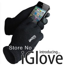 1pcs IGlove Screen touch gloves with High grade box Unisex Winter for Iphone touch glove 2colors(China (Mainland))