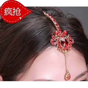 the bride accessories hair alloy gold silver marriage red hair accessory 2032