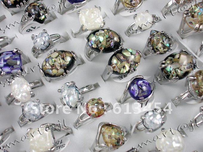 Free shipping Wholesale Fashion Jewellery Ring Mixed Lots 50pcs/lot ...