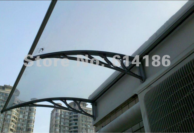 100*120CM 1set,all accesories provided,door canopy ,rain canopy, rain awning,entrance cover, window cover, polycarbonate awning(China (Mainland))