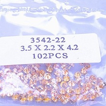 3542 22 3 5X2 2X4 2 Gold colour wholesale lots 102PCS watches for parts watch head