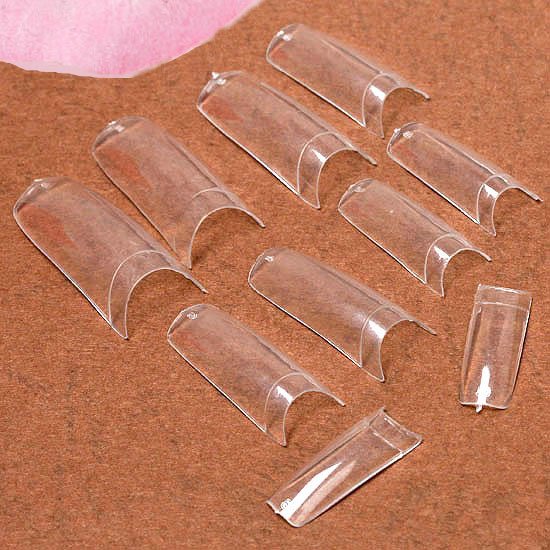 nail diy Nails French Acrylic Art False DIY Clear tips  acrylic tips Tips Nail Tips Design