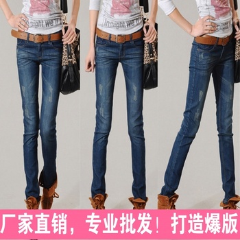 Plus size slim 12 new arrival cat wearing white casual pencil pants ...