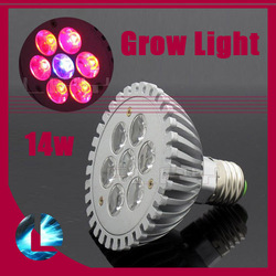 7*1W High Power Plant Grow E27 Spot Down Red&Blue Light 640LM Bulb Lamp 7w 85-265V LED Spotlight /Promote Indoor Plant Growing(China (Mainland))