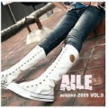Free shipping- Fashion Gril's Canvas Boots,Knee High Canvas Sneaker shoes,size 35-39White/Black