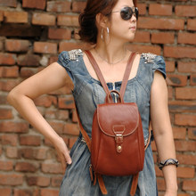 Hot Sale! Superior Quality!!! Free shipping ladies genuine leather travel school back pack bags small backpacks cute bag