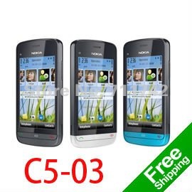  Unlocked Nokia C5 03 cell Mobile Phone Free Shipping