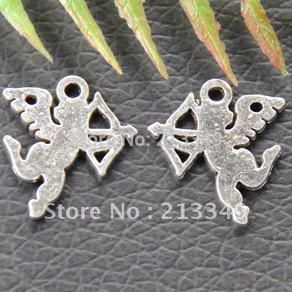 New Arrival shot FreeShip Tibetan Silver 100pcs love angel cupid Charms jewelry Pendant