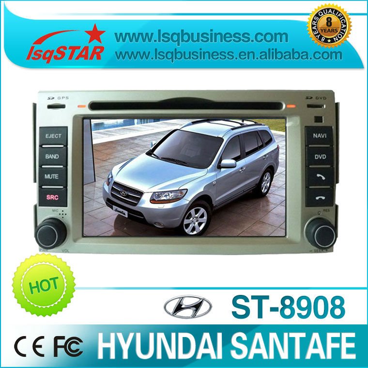 Whole sale Hyundai Santafe auto radio player with GPS navigation multimedia system+Free shipping(China (Mainland))