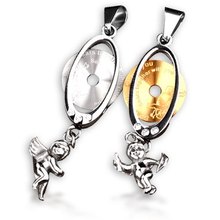 Bahamut . cherubical amontillados lovers necklace a pair of . fashion accessories