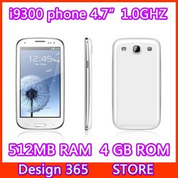 Free shipping new MTK6577I9300 / S3 mobile phone 1.0 GHz cortex A9 dual core Android 4.1.1 operating system of 3 g GPS 4.7"(China (Mainland))