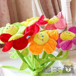 cartoon bouquet flowers