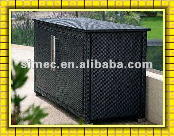 wicker rattan outdoor storage cabinet SCSC-005(China (Mainland))