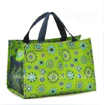 gift for traveler woman
 on Travel All In One woman Organizer Shopping Tote hand Bag circles gift ...