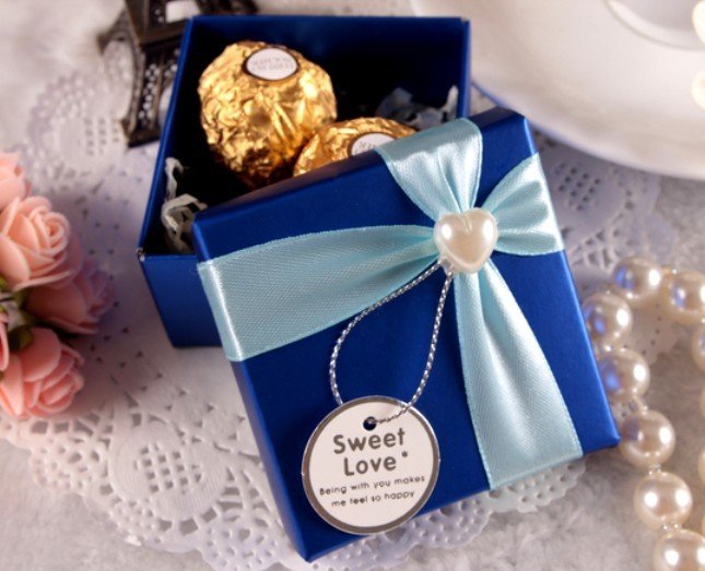 Royal Blue Wedding Favours Mm Sakura Pink Favors Royal Blue Wedding Favours Mm Candy Favor Bo With Sweet Tag