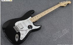 Free Shipping Wholesale Price ST guitar HUNTER H2 electric guitar in stock The Chinese brand guitar BLACK color(China (Mainland))