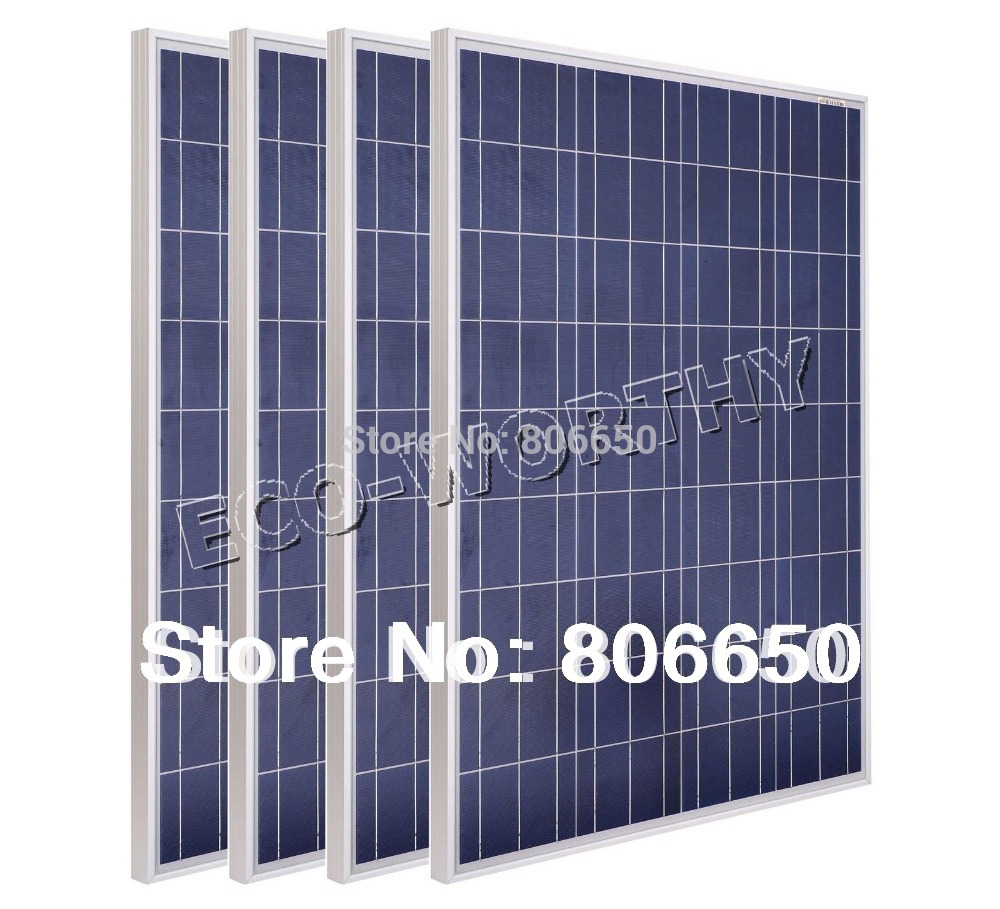 300w -3PCS 100W 12v solar panel system with 300W micro grid tie 
