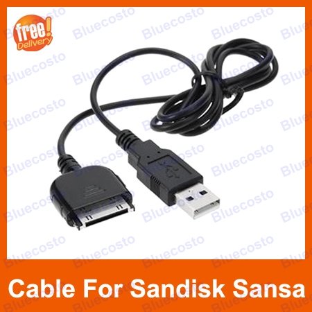 3FT USB Data Sync Charge Cable Cord For SanDisk Sansa View Fuze c100 c200 e200 e200R Series(China (Mainland))