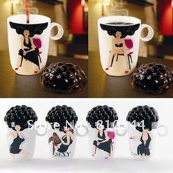 Hot sales!!! Sexy blast head ceramic Color changing cup,color changing mug,cup.(China (Mainland))