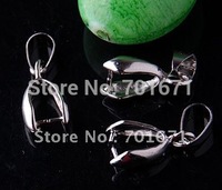 Free Shipping 200pcs/lot Nickel plating Pendant Pinch Bail 12mm, Jewelry Findings V3141