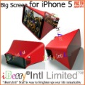 For Apple iPhone 5 Big Screen for Viewing Videos Hands Free and In Wwice the Screen Size(China (Mainland))