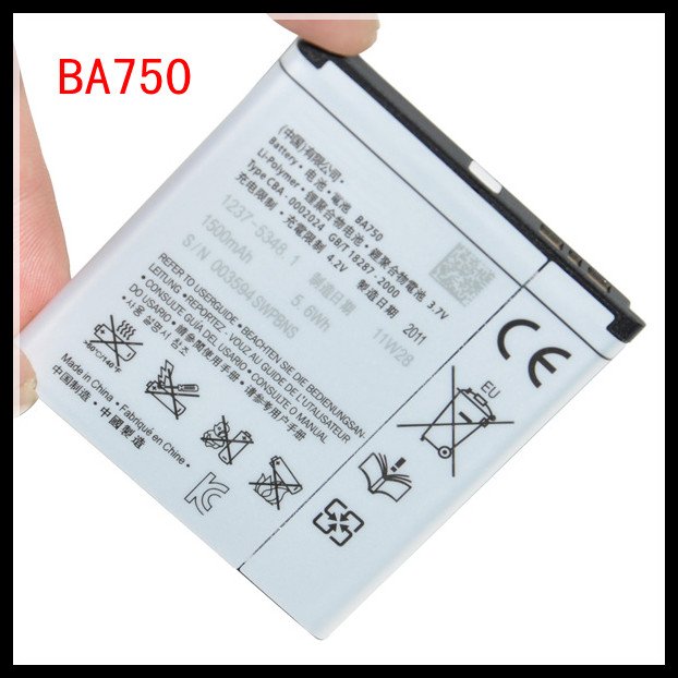 Wholesale mobile phone battery BA750 Compatible with BA750 X12 LT15I LT18I free shipping 30pcs lot