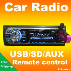 Great quality Car Radio FM MP3 player with USB SD slot Remote control(China (Mainland))