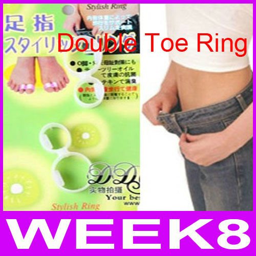 Upgrade Silicon Diet Slimming Foot Double Toe Ring Weight Loss Diet Massage Fitness Slimming 1Pair 2Pieces