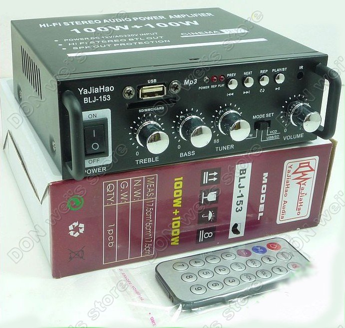 HI-FI stereo audio power amplifier for car mp3.mp4 fm transmitter(China (Mainland))