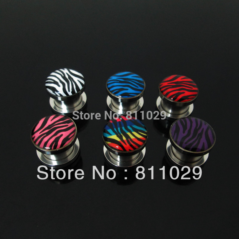 Zebra Ear Gauges