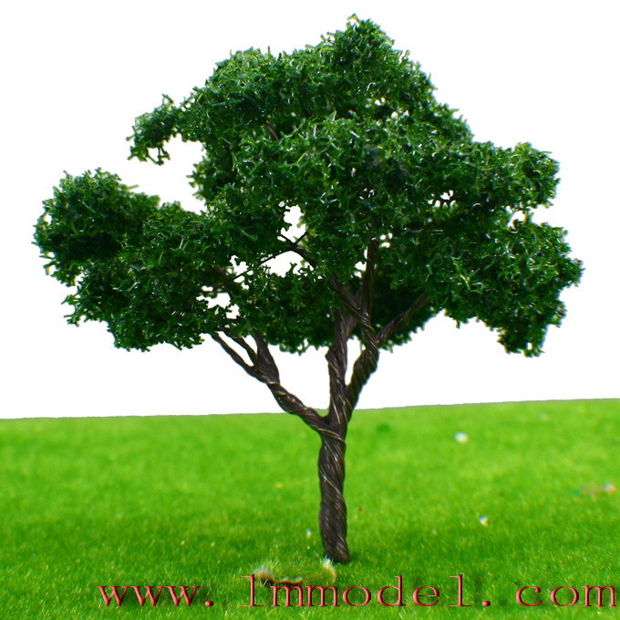 20pcs HO scale Model Tree Wire Sponge Tree Dark Green 10cm 153-10(China (Mainland))