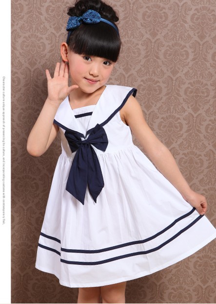 kids girl's dress students navy uniforms costumes Big bowknot Pure ... kids girl's dress students navy uniforms costumes Big bowknot Pure ...