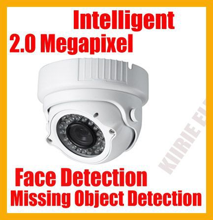 Waterproof dome ip camera,Face detection/Missing object detection Intelligent functions, with ir cut(China (Mainland))