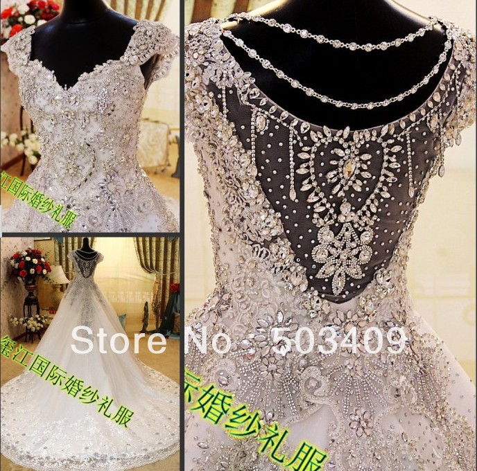 Beads and sequins for wedding dresses