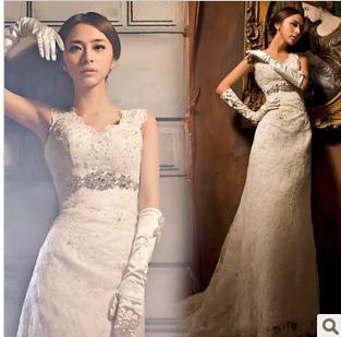 Lace Long Sleeve Dress on Dress Formal Dress V Neck Lace Long Sleeve Wedding Dresses With Long