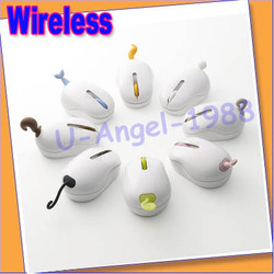 Free Shipping Popular Wireless Mouse Hot Sell Fashion Creative Pet Mouse Usb Compute Mouse+ USB Receiver(China (Mainland))