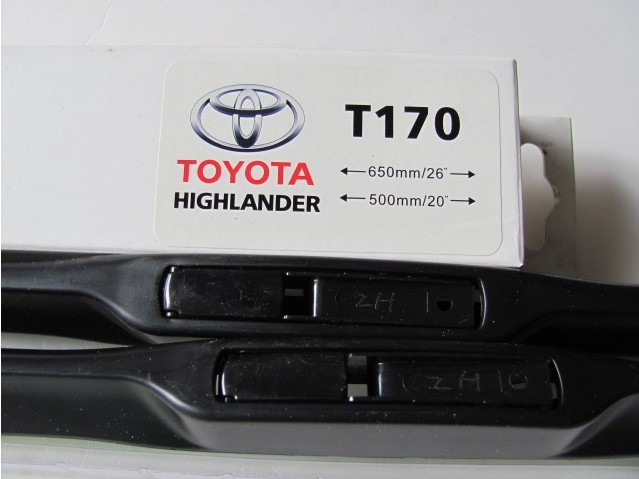 2012 Toyota highlander wiper blade size