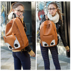 Women's Girls Exclusive Fox Backpack Handbag Shoulder Bag Schoolbag Owl Satchel[04070174](China (Mainland))