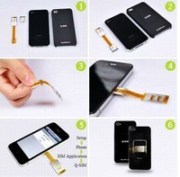 2012 new style and cheapest price dual sim card adapter for Samsung iphone 4 4S