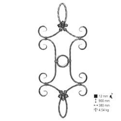 china custom decorative iron components for stairs,gate,fence ,balcony 900X380mm(China (Mainland))