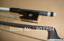 Black carbon fiber bow with silver decoration