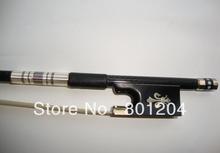 2pcs professional black Carbon fiber 4 4 violin bow SCFT93 2
