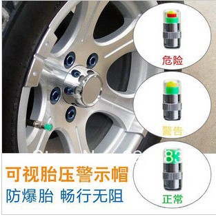 Free shipping 4pcs/lot sensor tire pressure monitor Indicator valve stem cap Automotive diagnostic tool Auto Parts wholesale(China (Mainland))