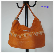 2012 Hot Sale popular women bags,Size:43 x 33cm,PU + Accessories,4 different colors,strap,promation for christmas! Free shipping