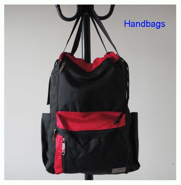 popular casual bag Size 46 x 36 x 12cm polyester 2 different colors strap promation for
