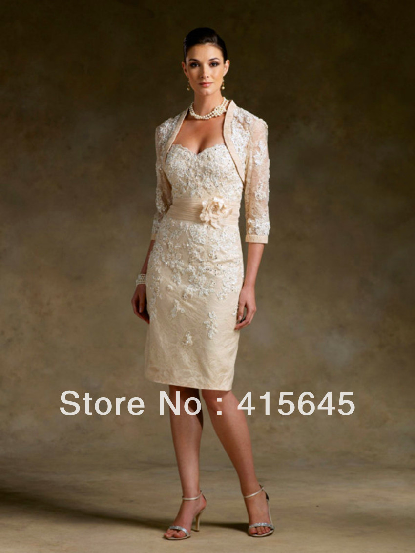 Mother of the Bride and Groom Dresses With Bolero Jacket-in Mother ...